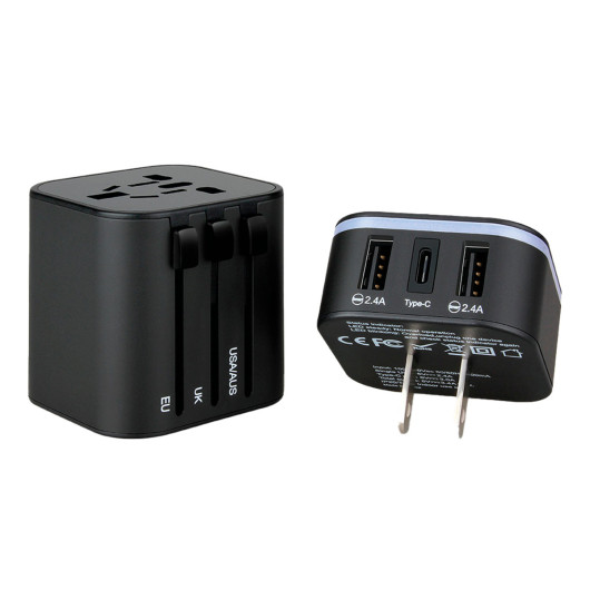 Pack Travel Adapters Black